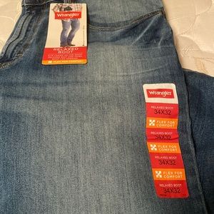 2 pair of mens wrangler jeans NWT